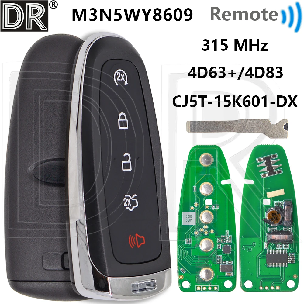 Отличный 4D63+/4D83 DST80 M3N5WY8609 315МГц ключ-пульт с функцией Keyless Go CJ5T-15K601-DX для автомобилей Ford Escape, Focus, C-Max, Maverick 2013-2018 годов выпуска
Отличный 4D63+/4D83 DST80 M3N5WY8609 315МГц ключ-пульт с функцией Keyless Go CJ5T-15K601-DX для автомобилей Ford Escape, Focus, C-Max, Maverick 2013-2018 годов выпуска