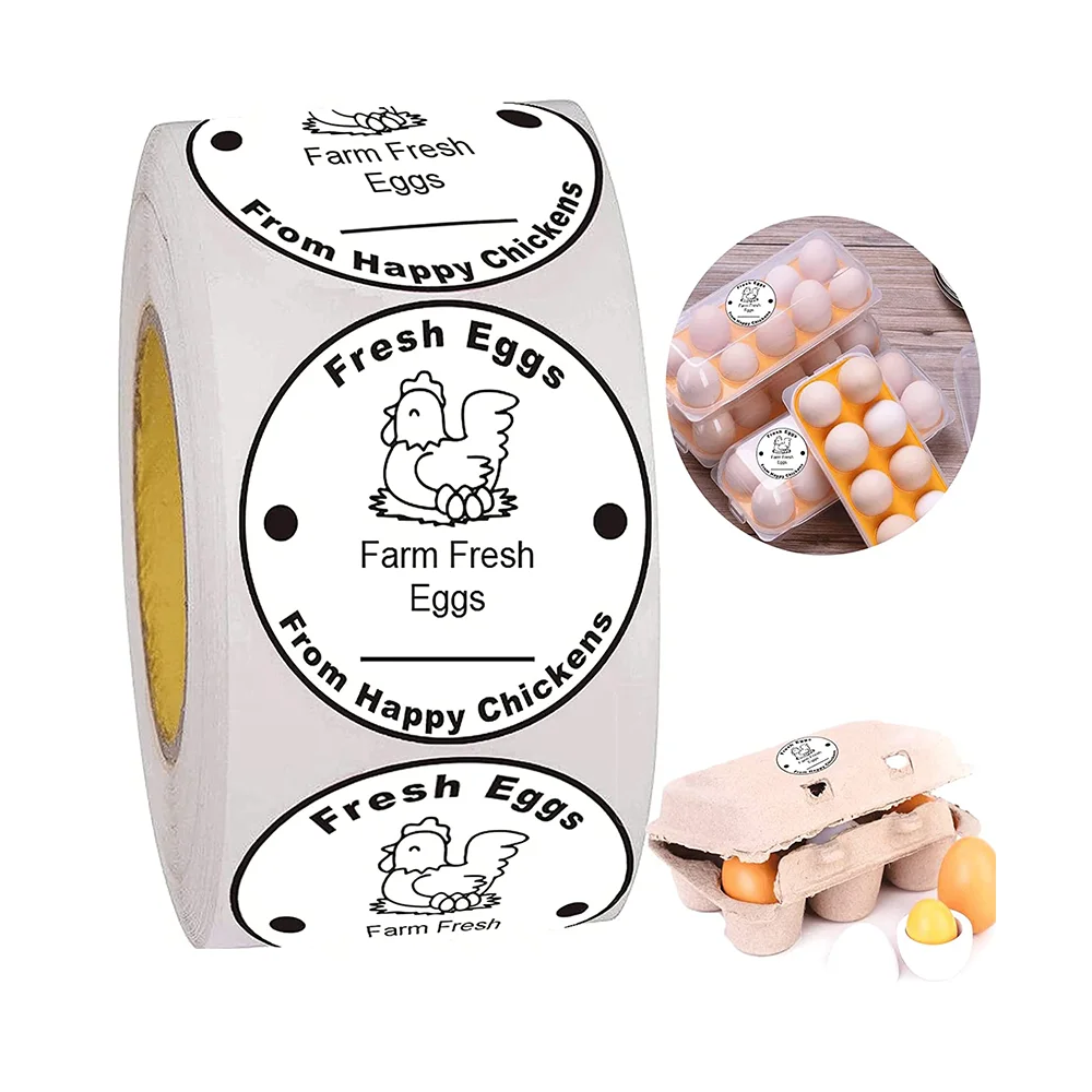 500 Pcs Farm Fresh Eggs Stickers From Happy Chickens Label 1.5 Inch Farm Chicken Eggs Stickers Carton Market Package
500 Pcs Farm Fresh Eggs Stickers From Happy Chickens Label 1.5 Inch Farm Chicken Eggs Stickers Carton Market Package
