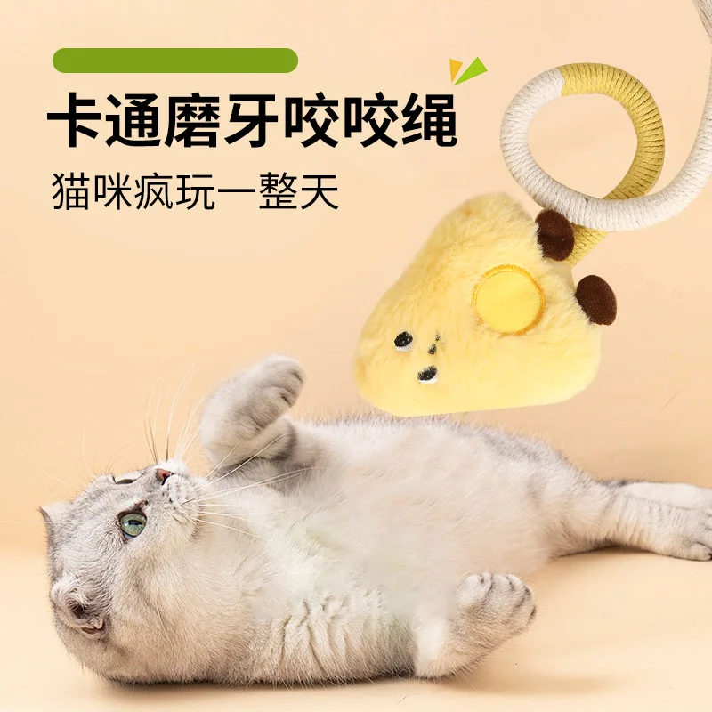 Cat Chew Rope Self-Entertainment Boredom Buster Durable Chew Stick Cat Teaser Toy Mint Kitten Toy
Cat Chew Rope Self-Entertainment Boredom Buster Durable Chew Stick Cat Teaser Toy Mint Kitten Toy