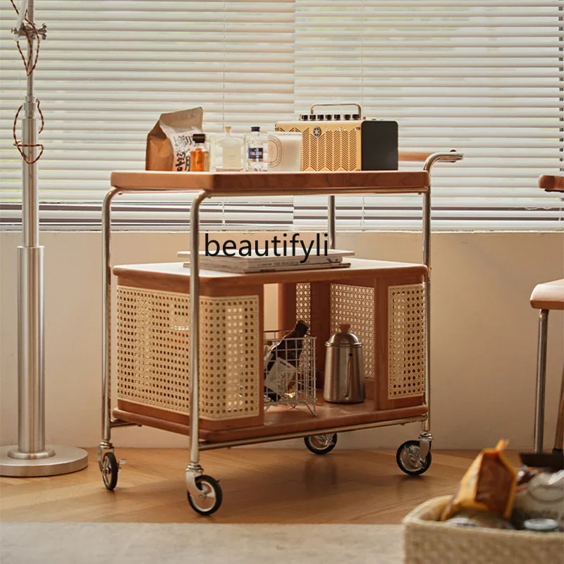 Nordic solid wood removable side table cherry wood coffee table storage cabinet household trolley6005
Nordic solid wood removable side table cherry wood coffee table storage cabinet household trolley6005