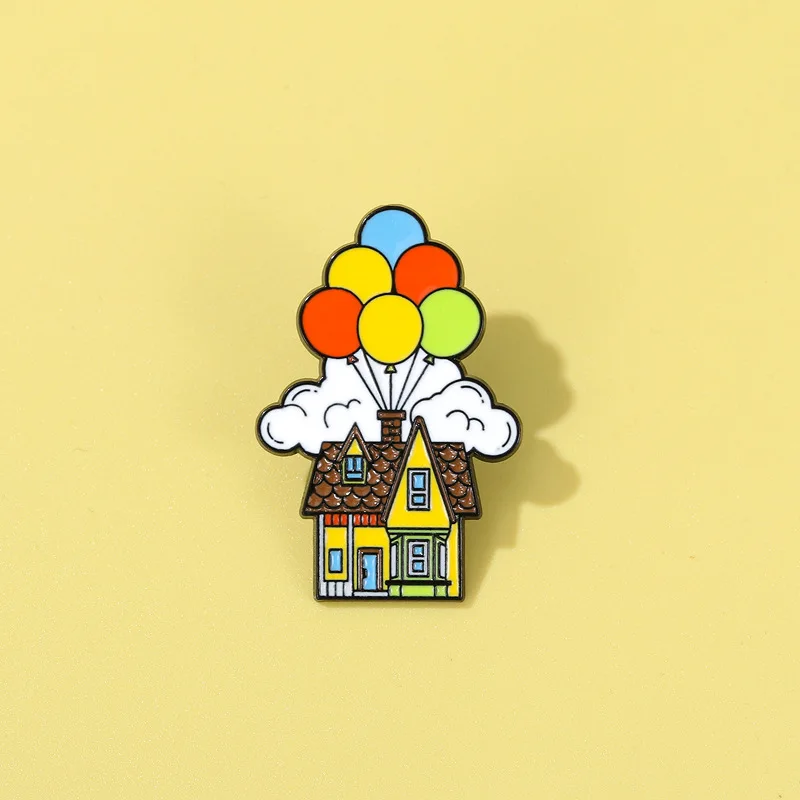 New Hot Sale Cartoon Colorful Balloon House Metal Brooch Pin Badge for Clothes Bags Hat Scarf T-shirt Jeans DIY Accessories
New Hot Sale Cartoon Colorful Balloon House Metal Brooch Pin Badge for Clothes Bags Hat Scarf T-shirt Jeans DIY Accessories