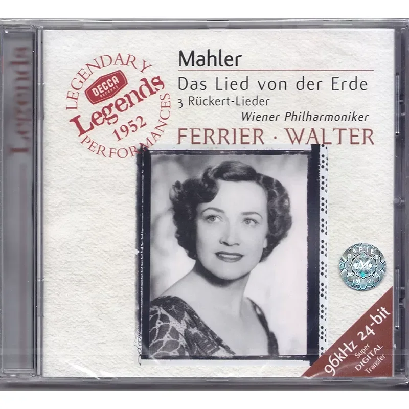 Mahler Song of the Earth conducted by Feryl Walter original CD 4665762
Mahler Song of the Earth conducted by Feryl Walter original CD 4665762