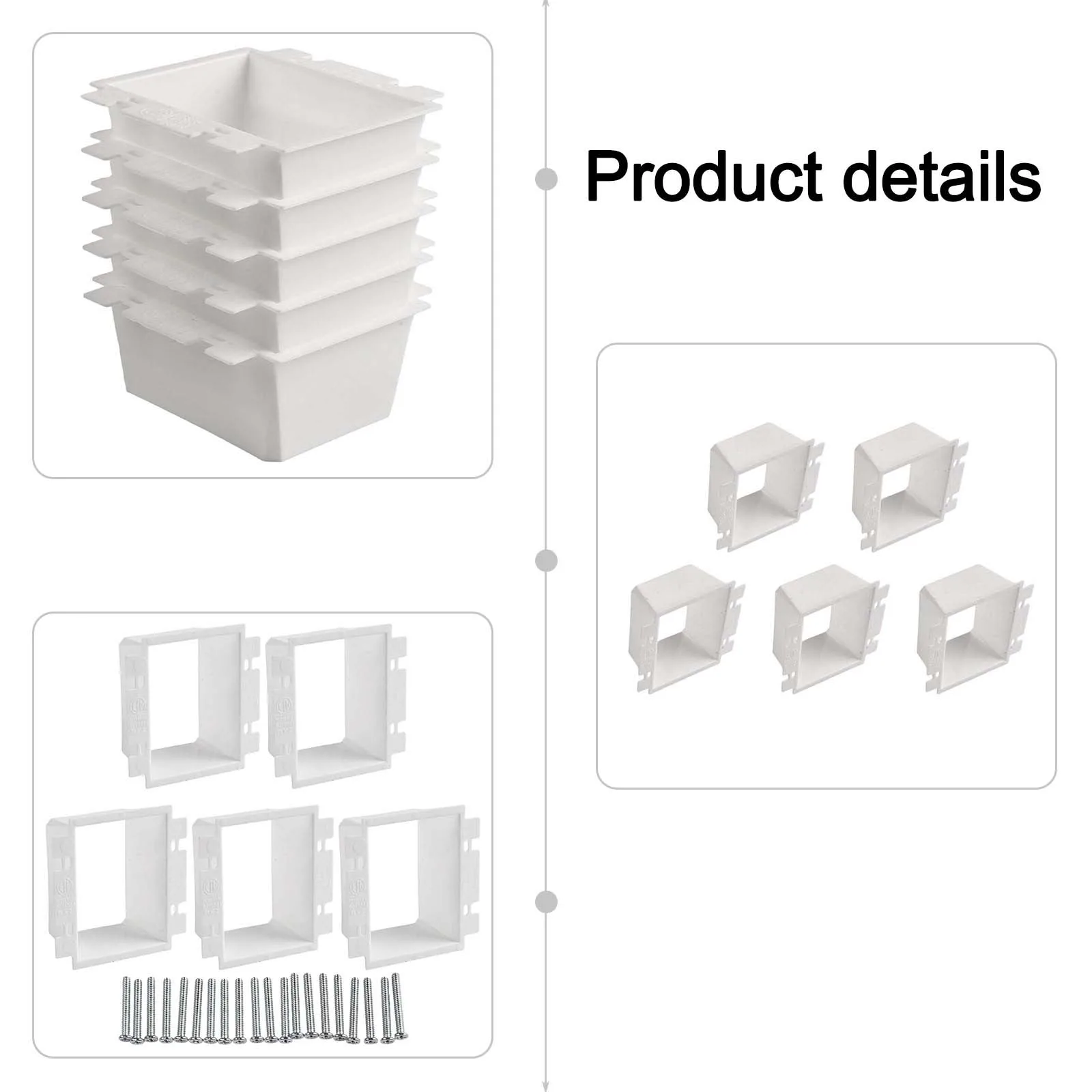 Electrical Installation Outlet Box Extender Electrical Outlet Extender 10.5*10.7*4.7cm Suitable For Thick Walls
Electrical Installation Outlet Box Extender Electrical Outlet Extender 10.5*10.7*4.7cm Suitable For Thick Walls