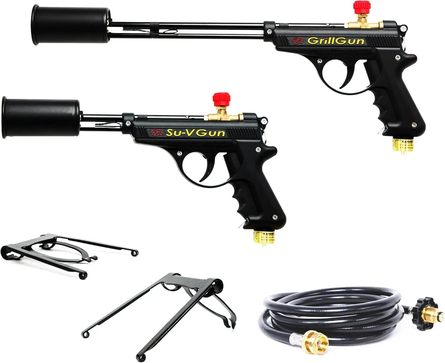 Набор GrillGun и Su-VGun (комбо-комплект) - GrillGun, Su-VGun, шланг 8 футов, 2 подставки - Гриль-горелка и кулинарная горелка - Инструменты для барбекю
Набор GrillGun и Su-VGun (комбо-комплект) - GrillGun, Su-VGun, шланг 8 футов, 2 подставки - Гриль-горелка и кулинарная горелка - Инструменты для барбекю