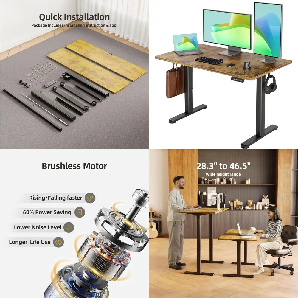 Эргономичный стол с регулируемой высотой, коричневый, 48x24, 3-местный стол для домашнего офиса
Эргономичный стол с регулируемой высотой, коричневый, 48x24, 3-местный стол для домашнего офиса
