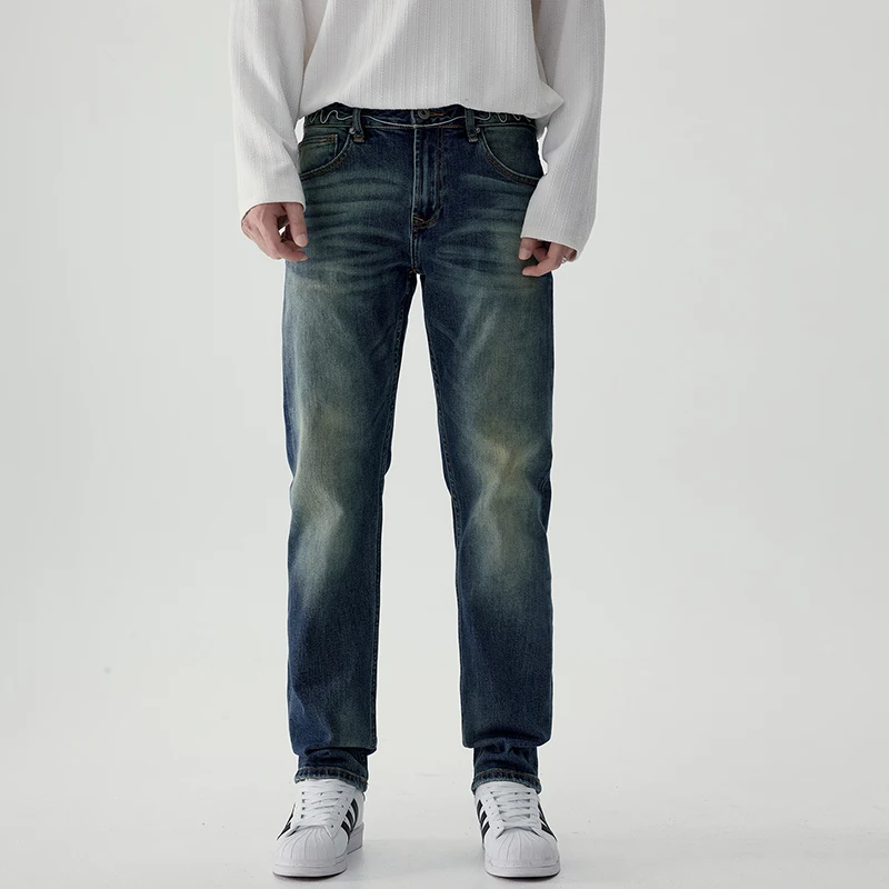 0398 High-end tide brand high-quality washed jeans men's Slim straight trend versatile light luxury spring and summer new models
0398 High-end tide brand high-quality washed jeans men's Slim straight trend versatile light luxury spring and summer new models