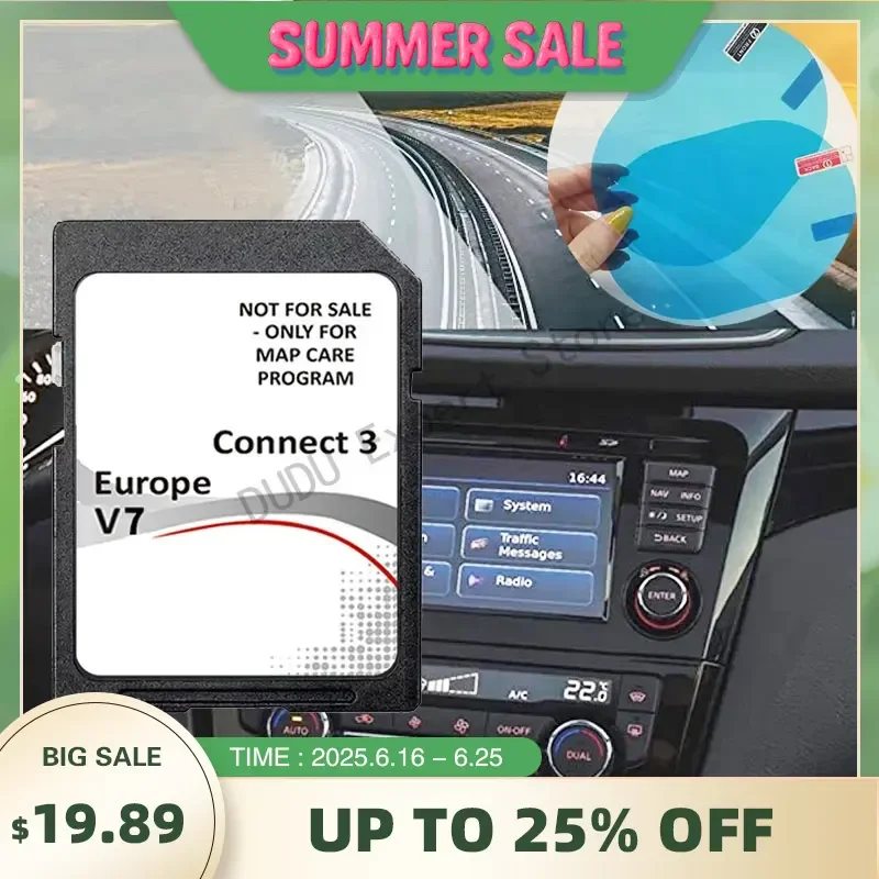 Обновление карты Connect 3 V7 2022, SD-карта Juke Qashqai Micra Navara для Nissan с противотуманными наклейками
Обновление карты Connect 3 V7 2022, SD-карта Juke Qashqai Micra Navara для Nissan с противотуманными наклейками