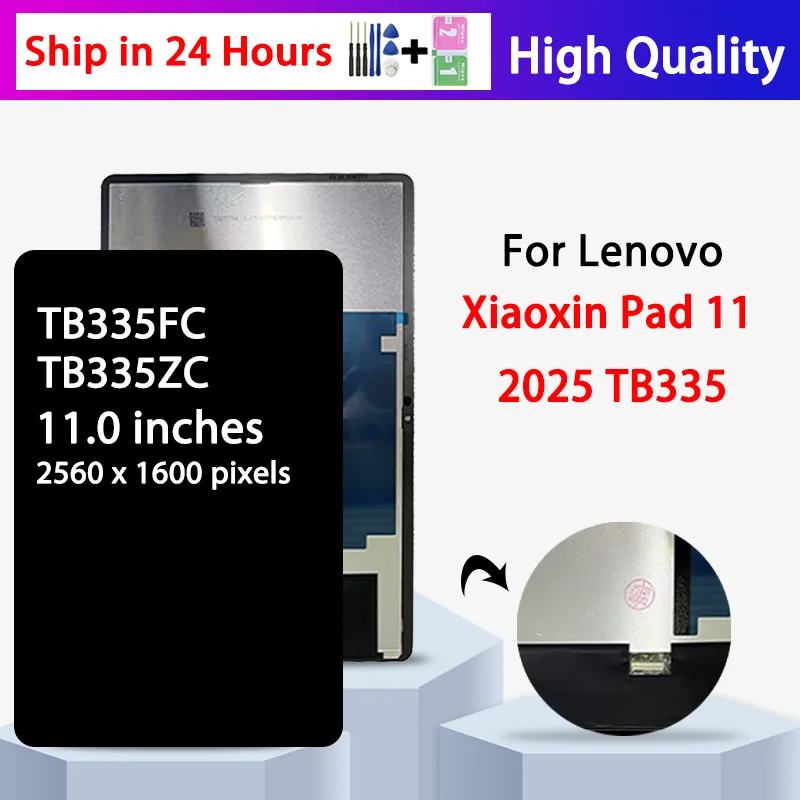 11.0“New For Lenovo Xiaoxin Pad 2025 TB335 Display Touch Screen Dgitizer Glass Assembly TB335FC TB335ZC Display Replacement
11.0“New For Lenovo Xiaoxin Pad 2025 TB335 Display Touch Screen Dgitizer Glass Assembly TB335FC TB335ZC Display Replacement