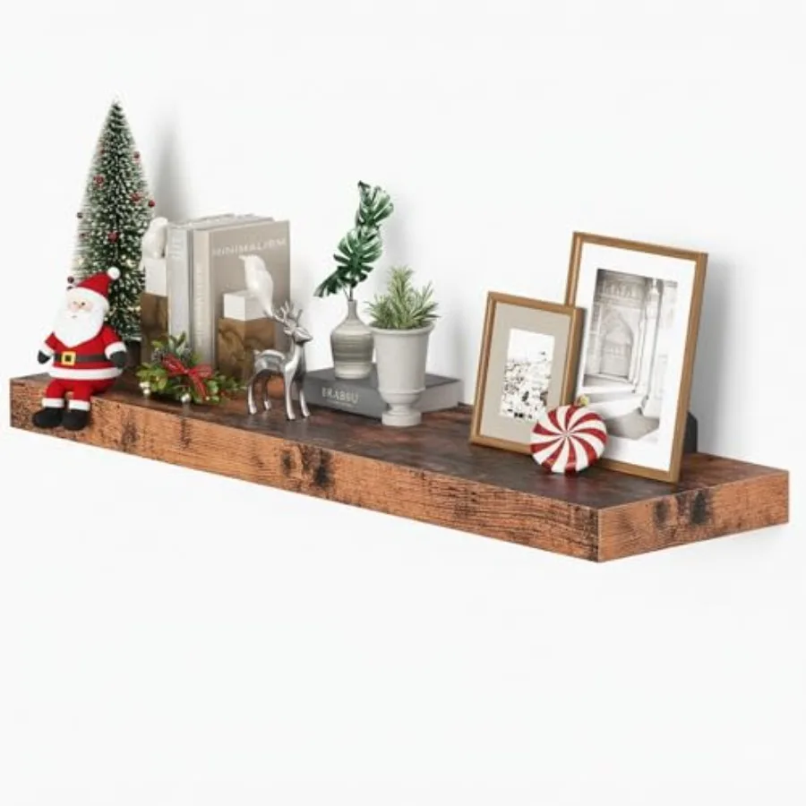 10 inches Deep Floating Shelves 36 inch Long for Wall Heavy Duty Rustic Brown Wood Shelf Set of 1 for Bedroom Bathroom Living R
10 inches Deep Floating Shelves 36 inch Long for Wall Heavy Duty Rustic Brown Wood Shelf Set of 1 for Bedroom Bathroom Living R