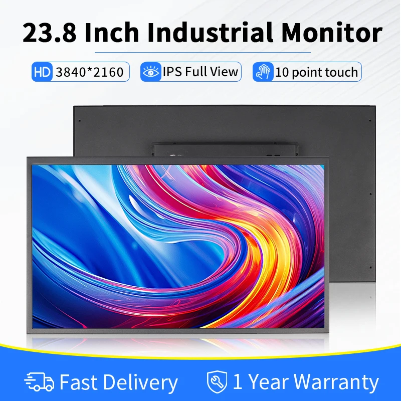 23.8 24 Inch 4K 3840*2160 VESA Wall Mount Open Frame PCAP Touch Screen Monitor Industrial LCD Display With DP/HDMI USB Interface
23.8 24 Inch 4K 3840*2160 VESA Wall Mount Open Frame PCAP Touch Screen Monitor Industrial LCD Display With DP/HDMI USB Interface