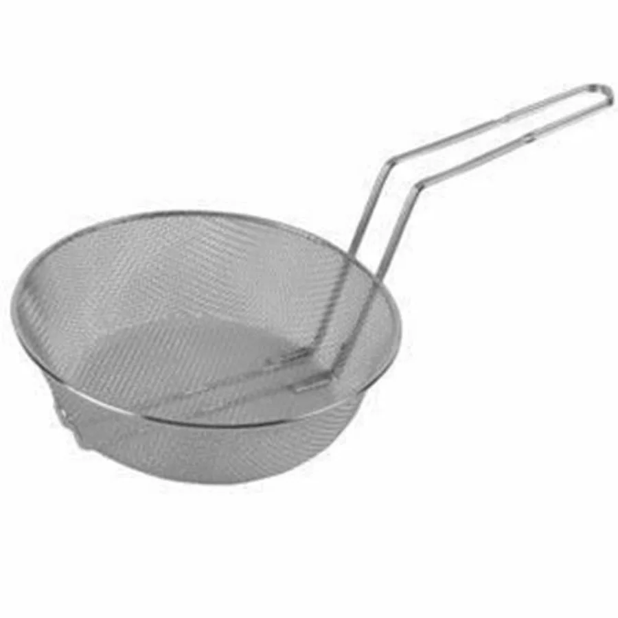 SM Deep Round Fine Mesh Frying Basket for Stove Top Use, Stainless Steel, Silver, Heat-Resistant Dishwasher-Safe
SM Deep Round Fine Mesh Frying Basket for Stove Top Use, Stainless Steel, Silver, Heat-Resistant Dishwasher-Safe
