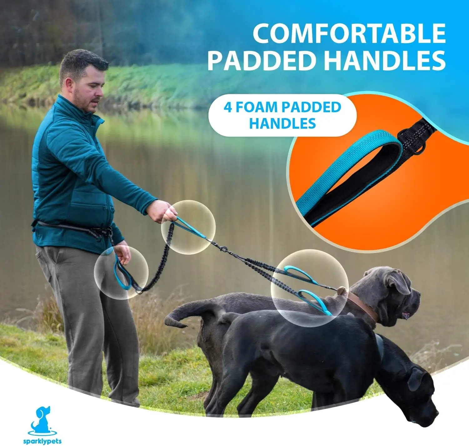 2026 New Upgrade Hands Free Double Dog Leash – Dual Leash for Medium and Large Breeds – Lead for 2 Dogs with Padded Handles
2026 New Upgrade Hands Free Double Dog Leash – Dual Leash for Medium and Large Breeds – Lead for 2 Dogs with Padded Handles