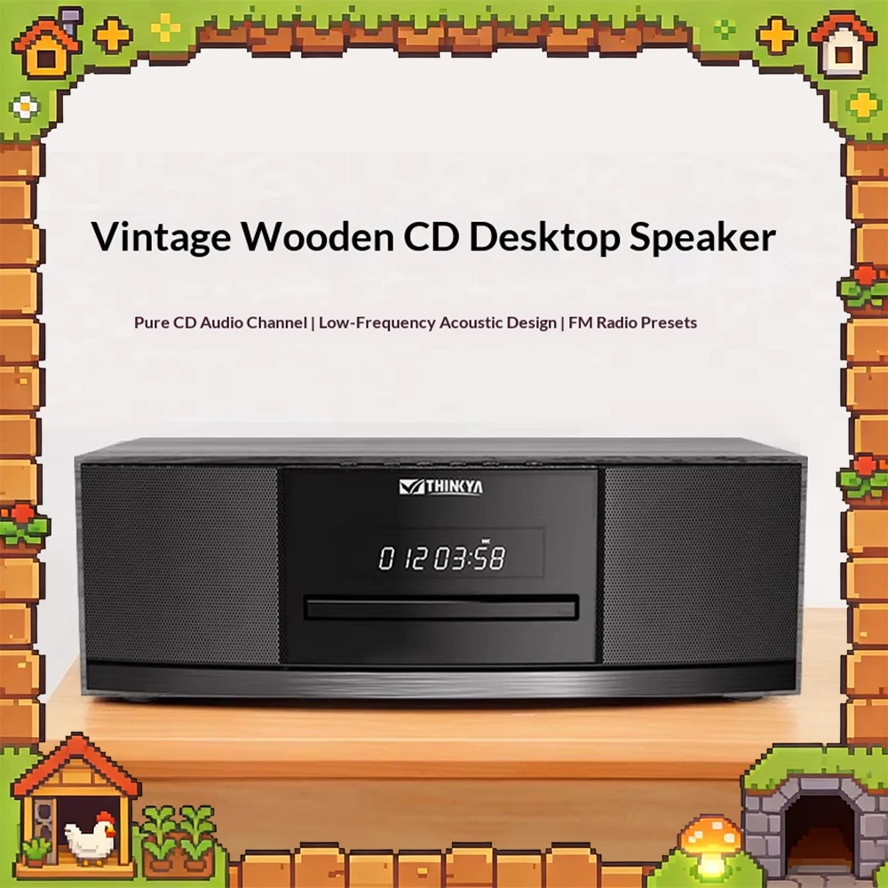 THINKYA JA-318 CD Player Sound Lossless Sound Quality Cd Player Bluetooth 5.1 Speed Link Support CD/CD-R-RM/MP3/WMA Gifts
THINKYA JA-318 CD Player Sound Lossless Sound Quality Cd Player Bluetooth 5.1 Speed Link Support CD/CD-R-RM/MP3/WMA Gifts