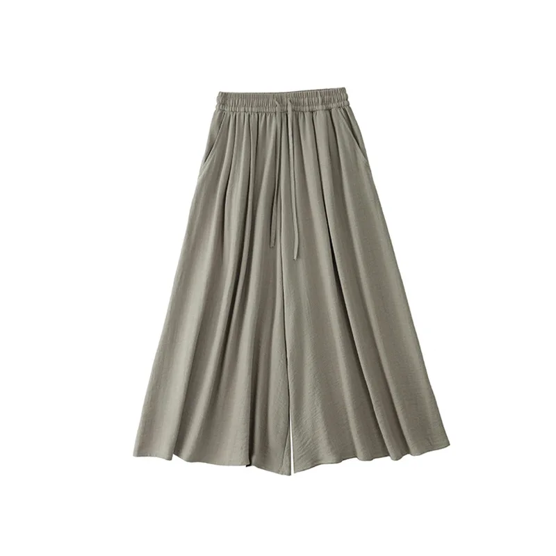 Loose Solid Leg-Length Pants For Women Pleated High Waist 2026 Summer Female Fashion Office Lady Casual Bloomer Pants
Loose Solid Leg-Length Pants For Women Pleated High Waist 2026 Summer Female Fashion Office Lady Casual Bloomer Pants