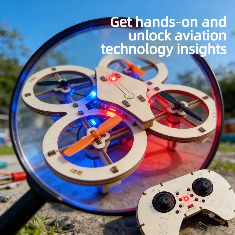 Самодельный деревянный квадрокоптер-дрон: модель самолета для научно-образовательных проектов, радиоуправляемый, развивающий интеллект, сборная игрушка-самолет
Самодельный деревянный квадрокоптер-дрон: модель самолета для научно-образовательных проектов, радиоуправляемый, развивающий интеллект, сборная игрушка-самолет