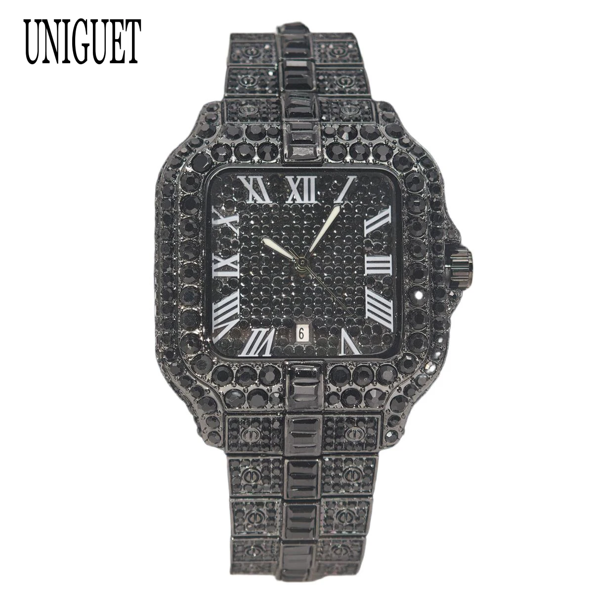 UNIGUET Black Diamond Watches Men Fashion Square Clock Hip Hop Rectangle Iced Out Jewelry AAA Wristwatch Man 2026 Hot Sale
UNIGUET Black Diamond Watches Men Fashion Square Clock Hip Hop Rectangle Iced Out Jewelry AAA Wristwatch Man 2026 Hot Sale