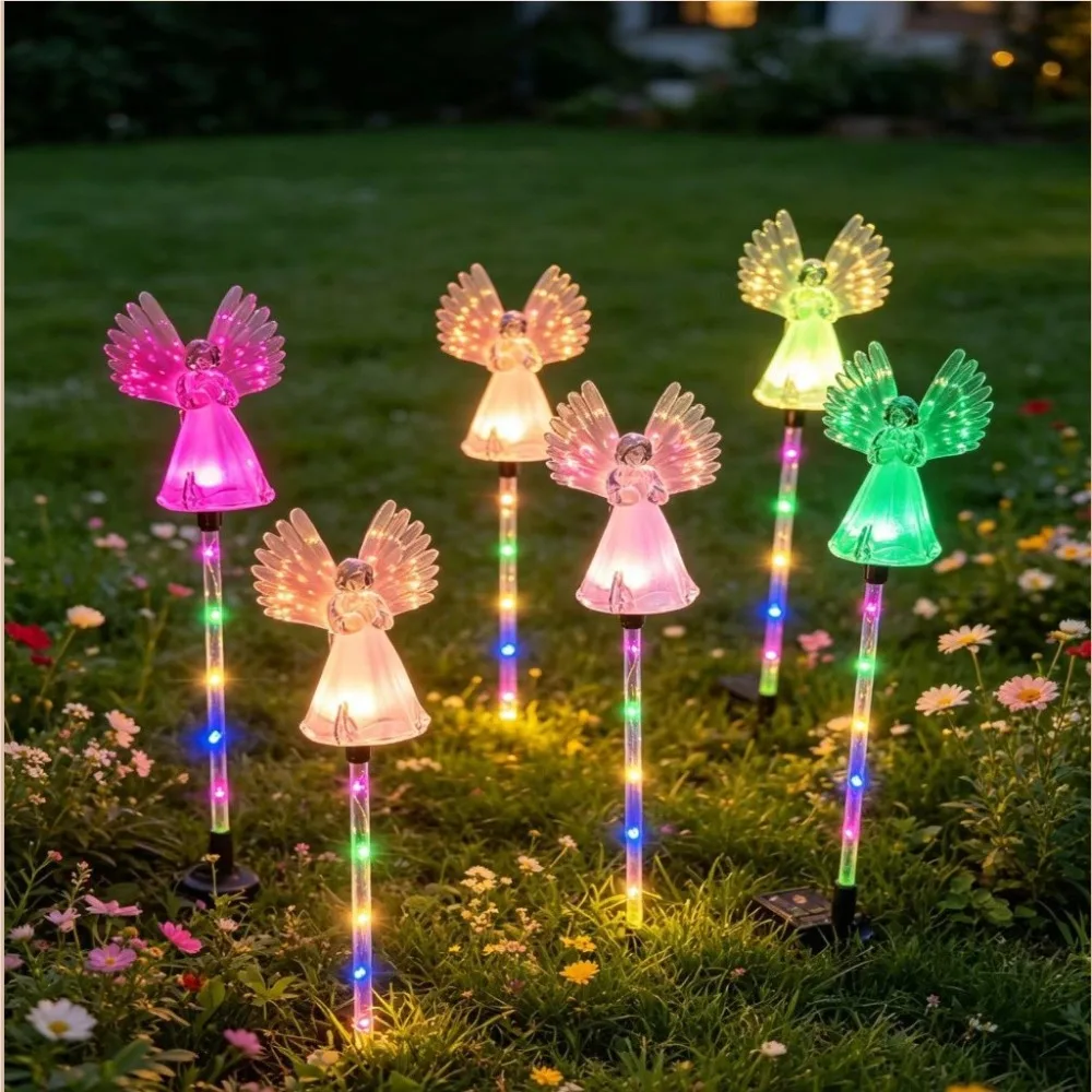 Solar Angel Acrylic Garden Lights Outdoor RGB Color Changing Waterproof LED Landscape Stake Lamp Yard Lawn Patio Ambient Decor
Solar Angel Acrylic Garden Lights Outdoor RGB Color Changing Waterproof LED Landscape Stake Lamp Yard Lawn Patio Ambient Decor