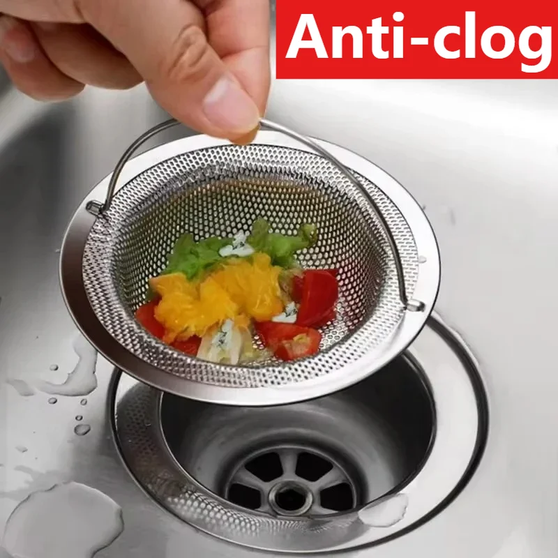 Stainless Steel Kitchen Sink Strainer Basket Anti-clog Drain Filter Removable Basket for Vegetable Washing Basin
Stainless Steel Kitchen Sink Strainer Basket Anti-clog Drain Filter Removable Basket for Vegetable Washing Basin