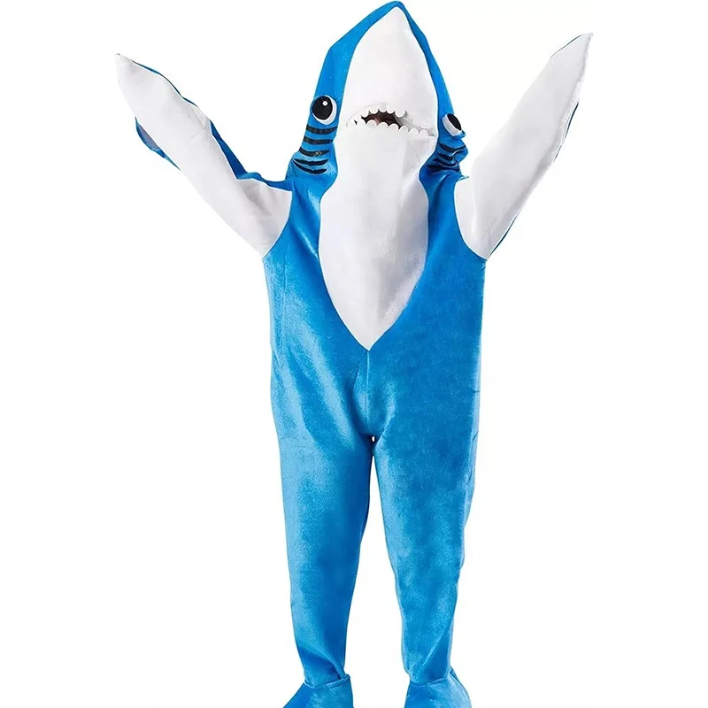 Unisex Women Men Singer Show Pink Blue Shark Jumpsuit Couple Halloween Dress Up Adult Left Sharks Dancing Mascot Costume 2026
Unisex Women Men Singer Show Pink Blue Shark Jumpsuit Couple Halloween Dress Up Adult Left Sharks Dancing Mascot Costume 2026