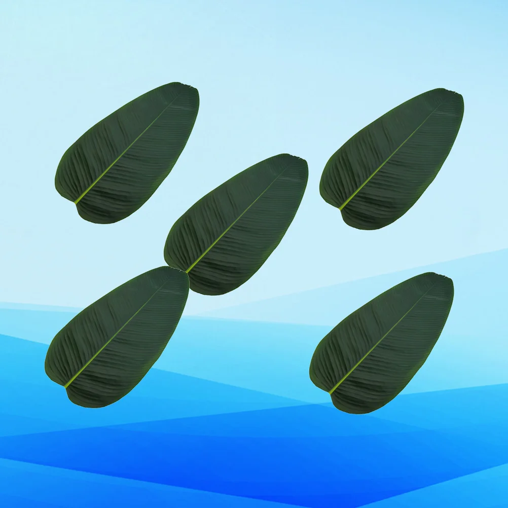 5Pcs Artificial Canna Leaves Boneless Eco Friendly Dark Green Banana Leaves Party Decor Hawaiian Wedding Ornament 
5Pcs Artificial Canna Leaves Boneless Eco Friendly Dark Green Banana Leaves Party Decor Hawaiian Wedding Ornament