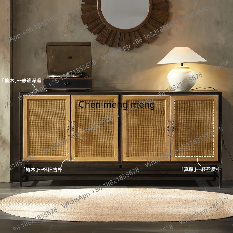 Nordic Modern Retro Mid-Century Sideboard Kitchen Storage Cabinet Light Luxury Rattan Wine Cabinet
Nordic Modern Retro Mid-Century Sideboard Kitchen Storage Cabinet Light Luxury Rattan Wine Cabinet