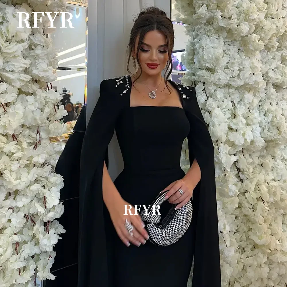 RFYR Beading Prom Dress Crepe Sleeve Party Dress Embroidery Evening Dress فساتين مناسبة رسمية Customize
RFYR Beading Prom Dress Crepe Sleeve Party Dress Embroidery Evening Dress فساتين مناسبة رسمية Customize