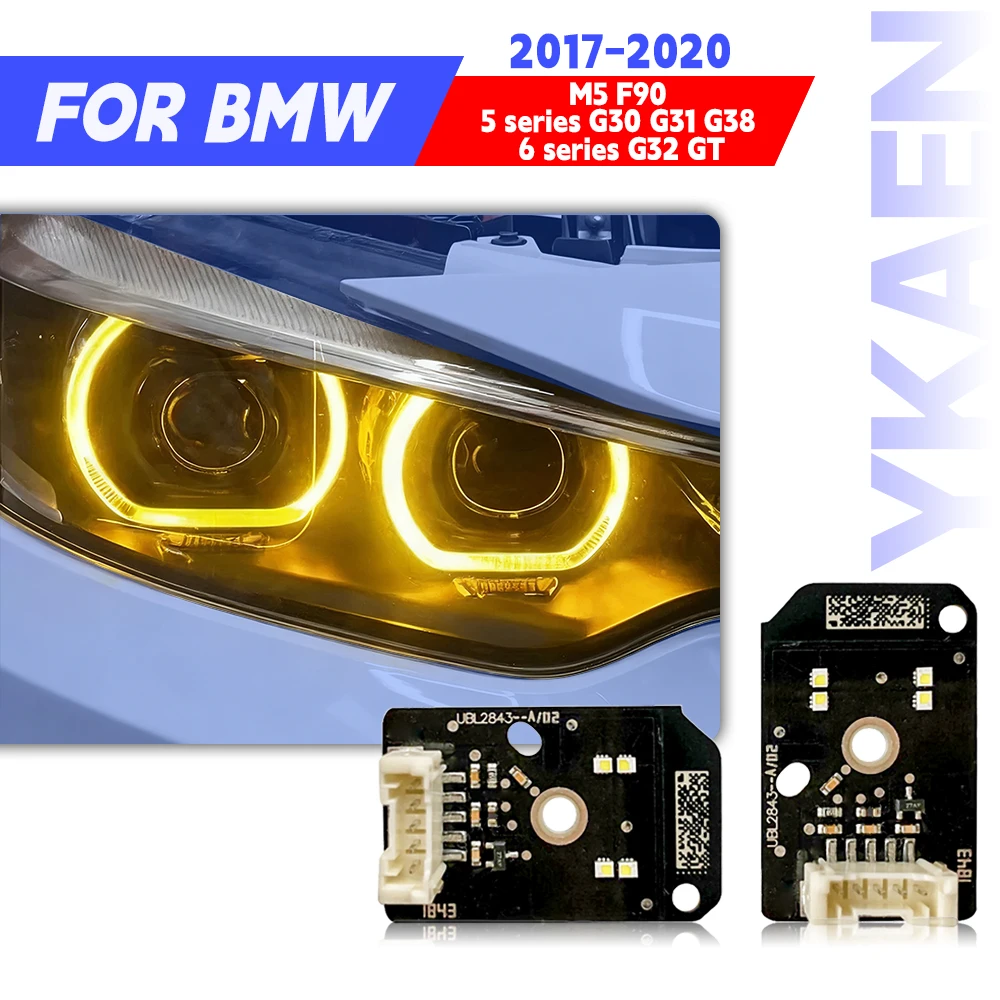 Yellow White Angel Eyes DRL Boards For BMW 5 Series M5 F90 G30 G31 G38 G32 17-20 LED Headlight Daytime Running Light 63117214934
Yellow White Angel Eyes DRL Boards For BMW 5 Series M5 F90 G30 G31 G38 G32 17-20 LED Headlight Daytime Running Light 63117214934
