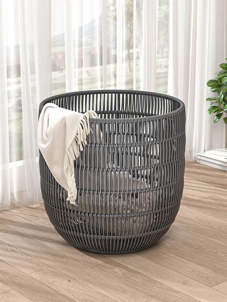 Dirty clothes basket Clothes storage basket Household imitation rattan woven bathroom laundry basket Artifact bathroom mouth bas
Dirty clothes basket Clothes storage basket Household imitation rattan woven bathroom laundry basket Artifact bathroom mouth bas