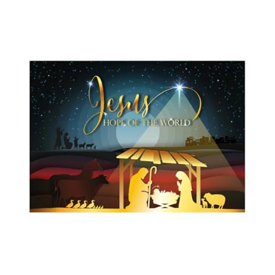 Religious Christmas cards - Jesus, pack of 20, 5x7in, printed in England, with Bible verse. Christian Christmas cards with enve
Religious Christmas cards - Jesus, pack of 20, 5x7in, printed in England, with Bible verse. Christian Christmas cards with enve