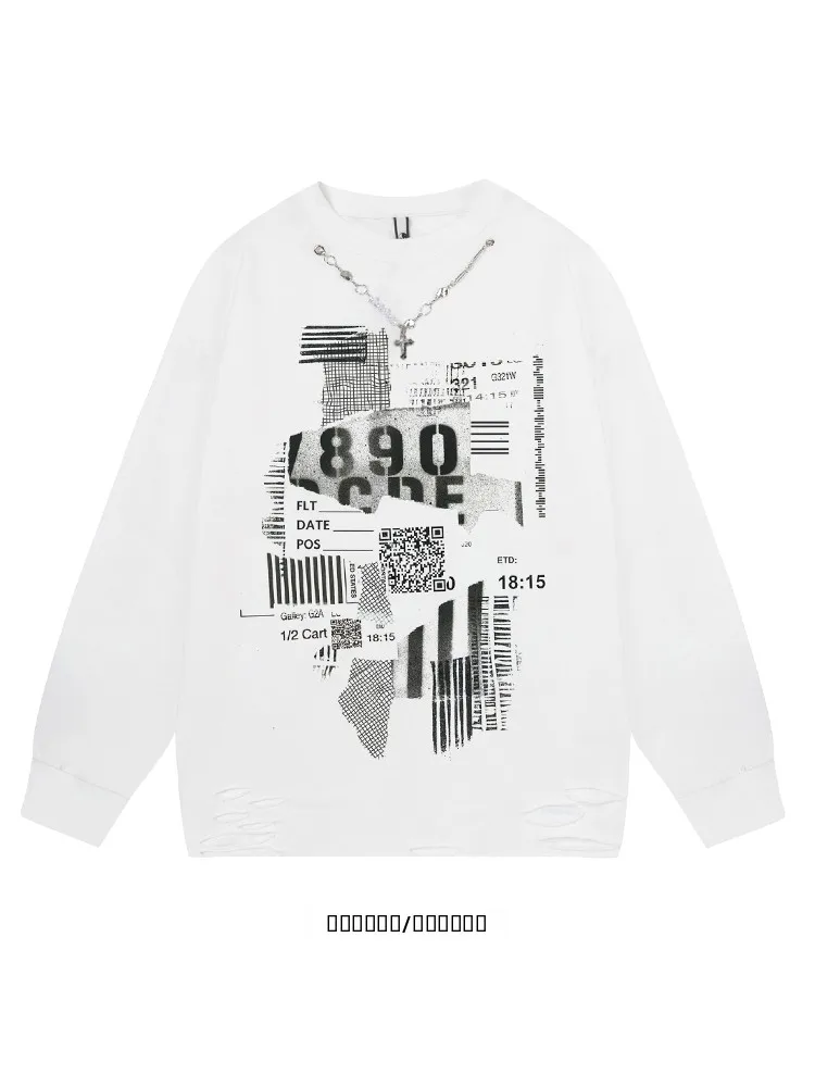 Модная уличная футболка с длинным рукавом и принтом, свободного кроя, для пар, повседневная, с круглым вырезом, зимний топ
Модная уличная футболка с длинным рукавом и принтом, свободного кроя, для пар, повседневная, с круглым вырезом, зимний топ