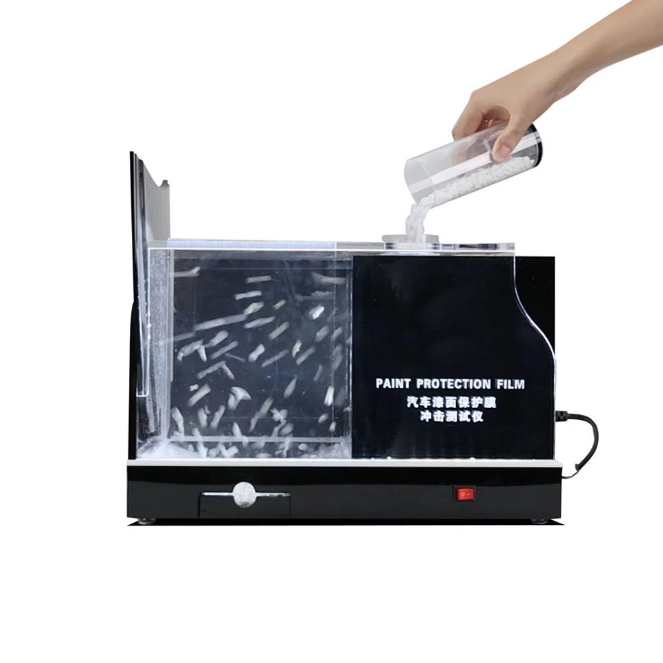 Profession Paint Protection Film Gravel Impact Tester,PPF Resistance to Chipping Test Equipment,Flying Stone Gravelometer MO-624
Profession Paint Protection Film Gravel Impact Tester,PPF Resistance to Chipping Test Equipment,Flying Stone Gravelometer MO-624