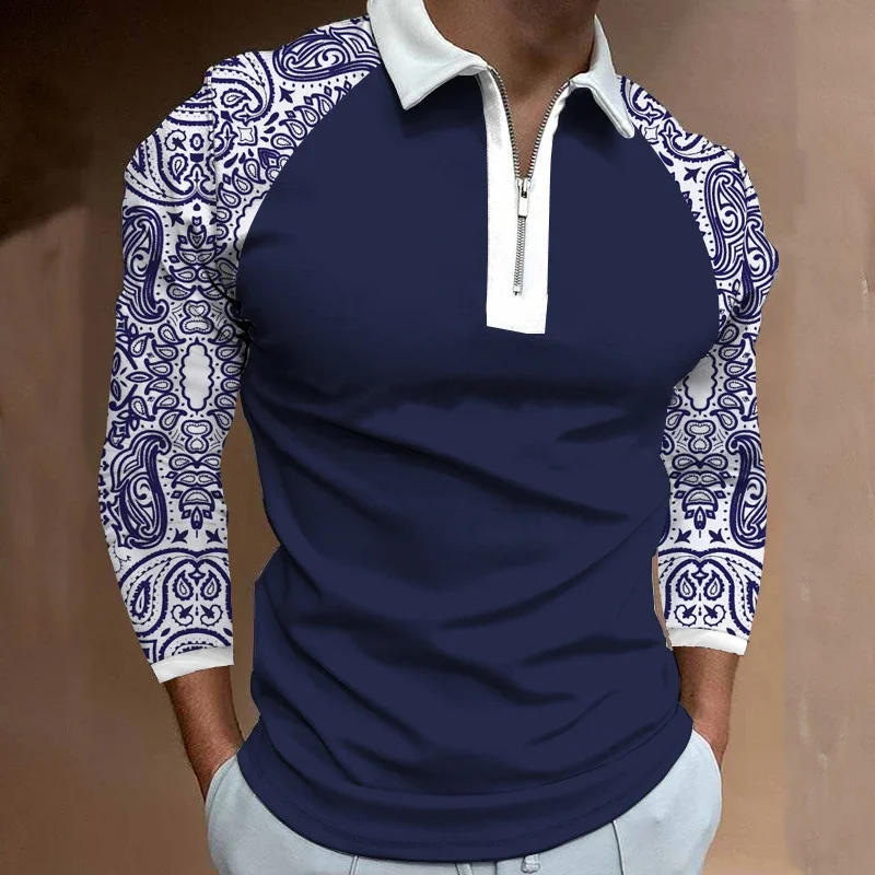 Reduced Line 3D Print Polo Zipper Long Sleeve Shirt for Men Button Down Fashion Shirt
Reduced Line 3D Print Polo Zipper Long Sleeve Shirt for Men Button Down Fashion Shirt