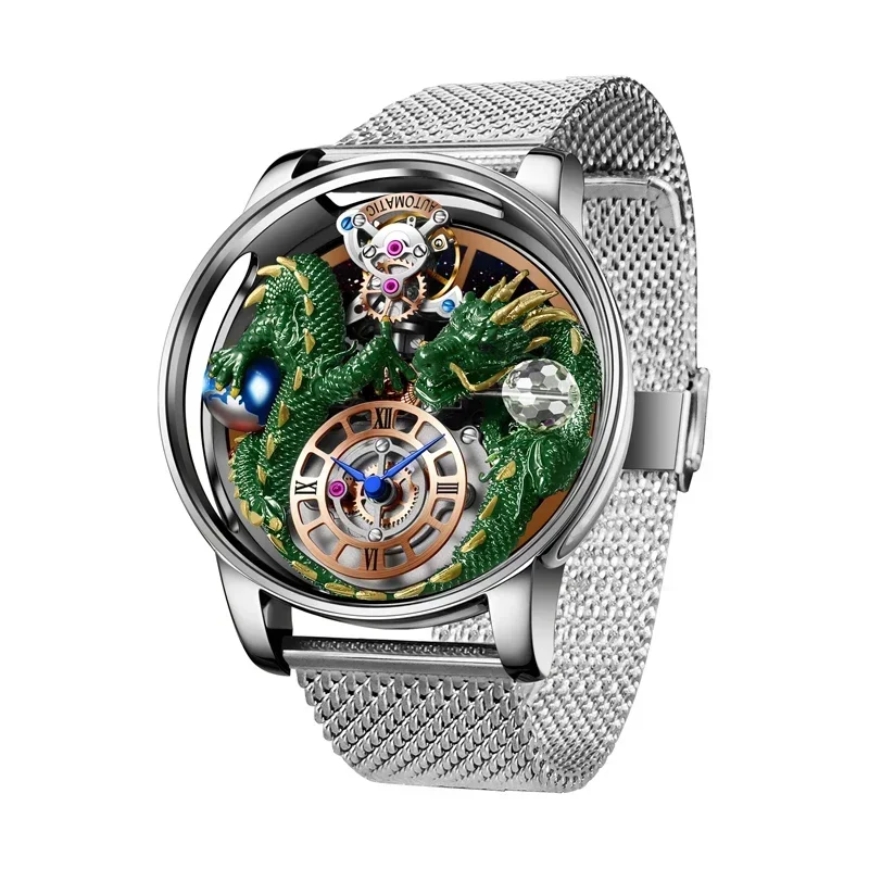 Мужские часы Celestial Dragon Tourbillon, настоящие полые индивидуальные трендовые водонепроницаемые модные мужские часы
Мужские часы Celestial Dragon Tourbillon, настоящие полые индивидуальные трендовые водонепроницаемые модные мужские часы