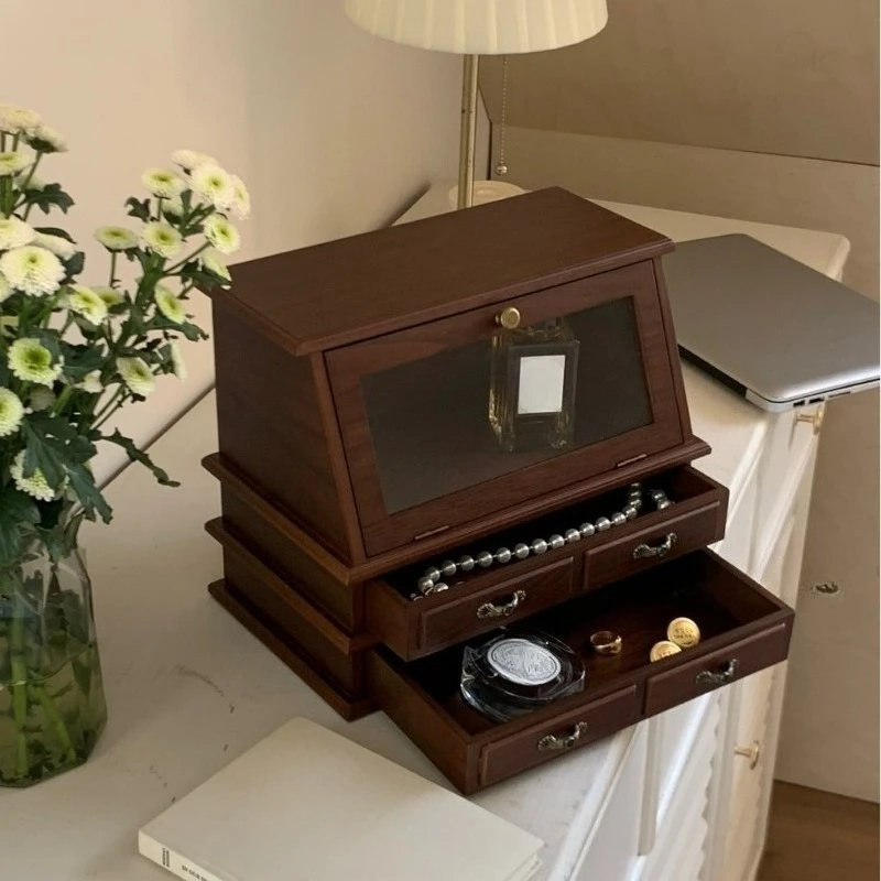 Wooden retro jewelry box jewelry cabinet jewelry box dresser multi-layer large-capacity European storage
Wooden retro jewelry box jewelry cabinet jewelry box dresser multi-layer large-capacity European storage