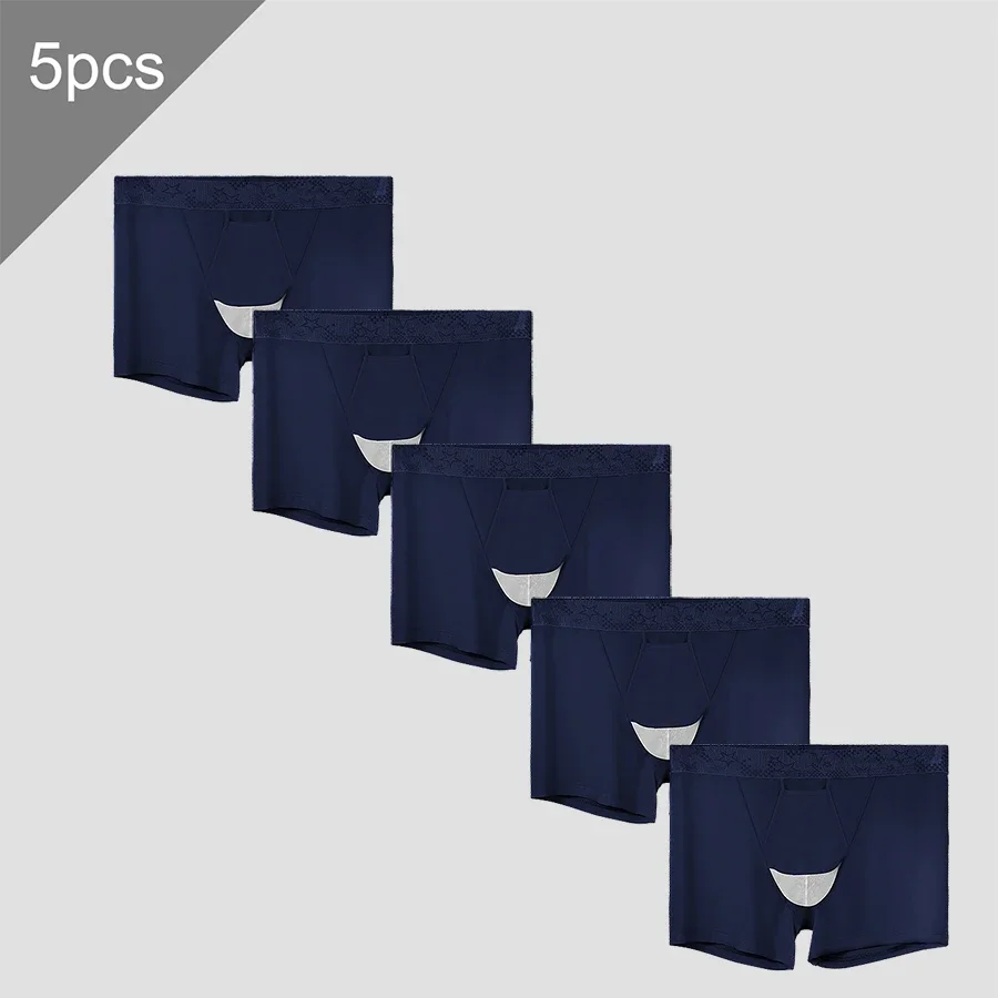 5PCS Men's spermatic vein underpants with ice silk summer thin scrotal support bullet separation varicose flat shorts
5PCS Men's spermatic vein underpants with ice silk summer thin scrotal support bullet separation varicose flat shorts