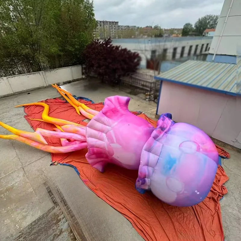 Inflatable hanging jellyfish, Marine creatures, with blower, can be hung for outdoor shopping mall grass activity decoration
Inflatable hanging jellyfish, Marine creatures, with blower, can be hung for outdoor shopping mall grass activity decoration