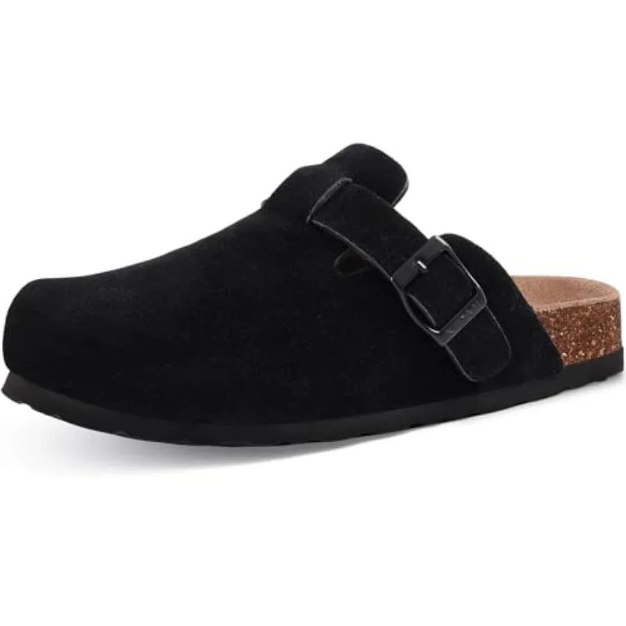 KIDMI Unisex Clogs Leather Mules Womens Mens Cork Footbed Potato Shoes with Arch Support
KIDMI Unisex Clogs Leather Mules Womens Mens Cork Footbed Potato Shoes with Arch Support