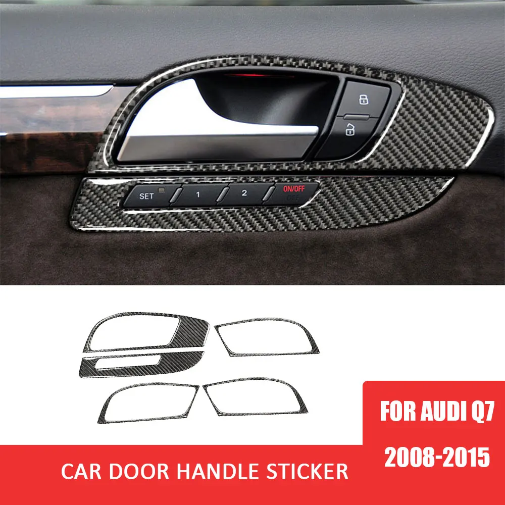 5pcs Car Inner Door Handle Frame for Audi Q7 2008-2015 Real Carbon Fiber Decal Cover Auto Interior Accessories
5pcs Car Inner Door Handle Frame for Audi Q7 2008-2015 Real Carbon Fiber Decal Cover Auto Interior Accessories
