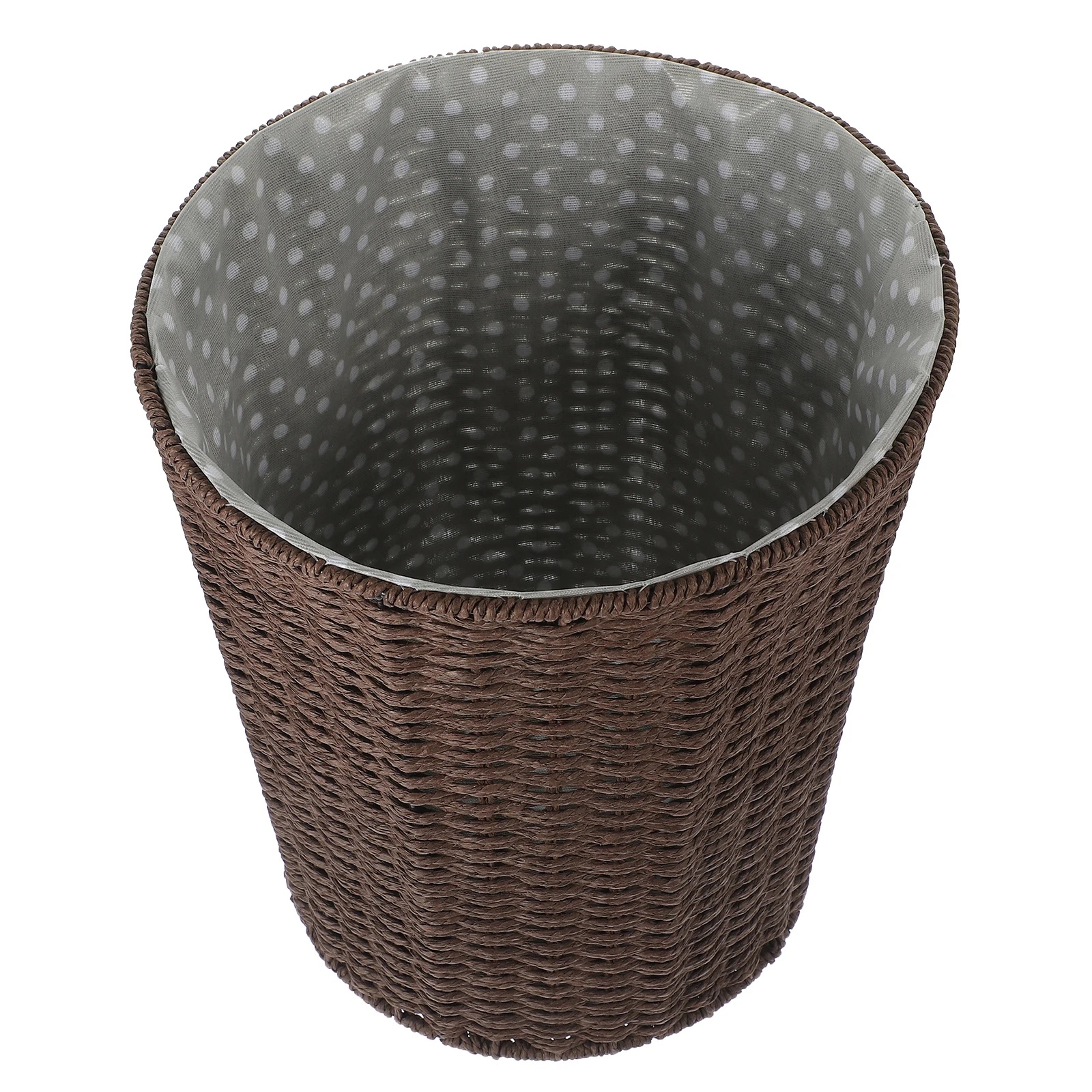 Rattan Trash Basket Woven Lightweight Storage Basket for Home Kitchen Sundries Fruits Gift Woven Trash Can 
Rattan Trash Basket Woven Lightweight Storage Basket for Home Kitchen Sundries Fruits Gift Woven Trash Can