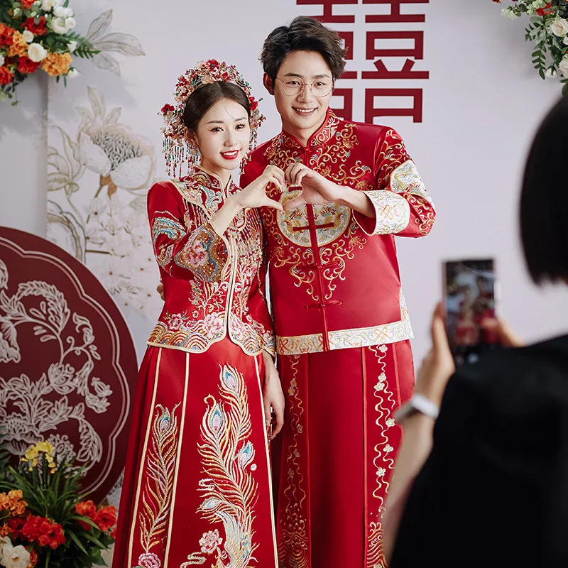 Yourqipao женское китайское свадебное платье Hanfu, традиционный костюм для пар, Cheongsam, древняя одежда Xiuhe, комплекты свадебных халатов
Yourqipao женское китайское свадебное платье Hanfu, традиционный костюм для пар, Cheongsam, древняя одежда Xiuhe, комплекты свадебных халатов