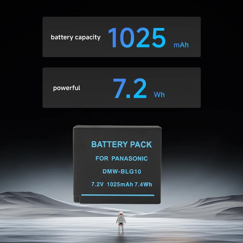 Rechargeable Camera Battery for DMW-BLG10 BLG10E, Compatible with Lumix DMC GF3 GF5 GF6 GX7 GX80 LX100 Cameras
Rechargeable Camera Battery for DMW-BLG10 BLG10E, Compatible with Lumix DMC GF3 GF5 GF6 GX7 GX80 LX100 Cameras