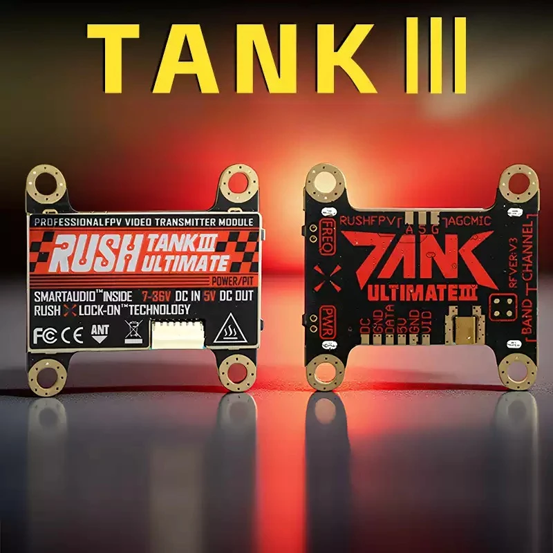 RUSHFPV TANK 3 / TANK III 5.8G Analog VTX 25mW/200mW/500mW/1000mW Switchable FPV Transmitter For Racing Freestyle Drone
RUSHFPV TANK 3 / TANK III 5.8G Analog VTX 25mW/200mW/500mW/1000mW Switchable FPV Transmitter For Racing Freestyle Drone