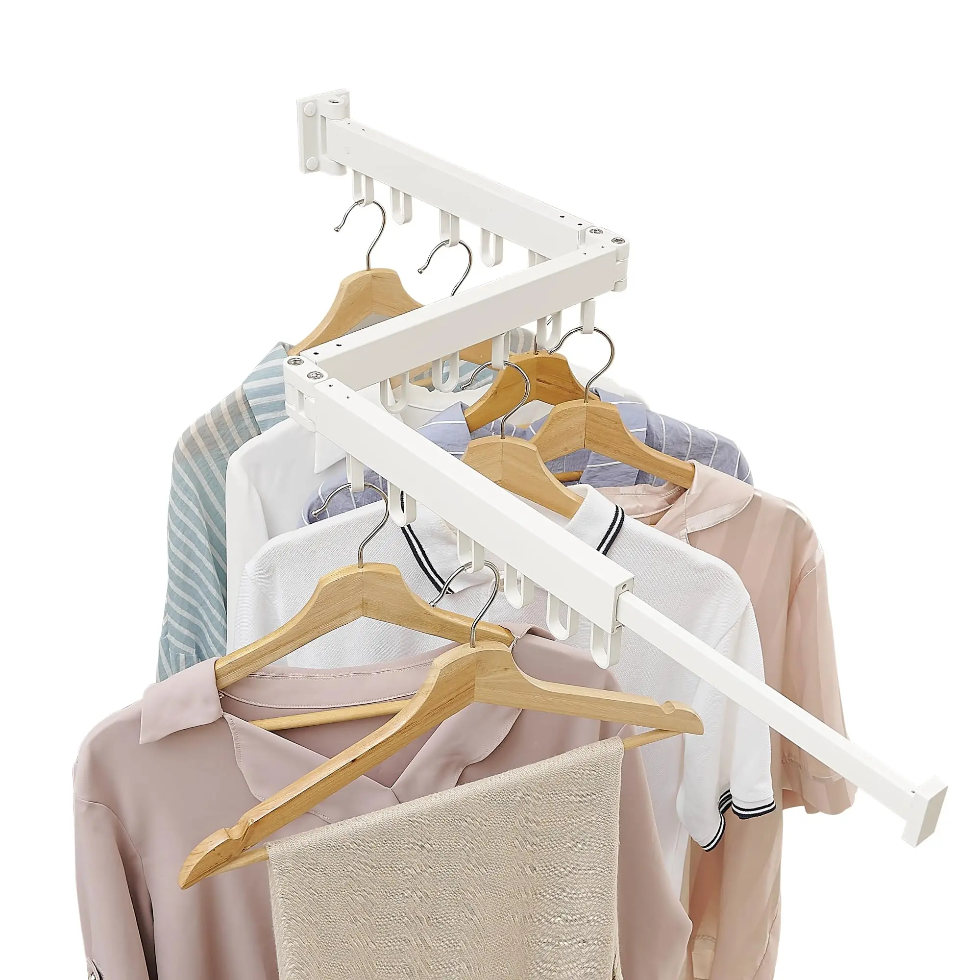 Wall Mounted Foldable Tri-Fold Clothes Drying Rack Space Saver For Laundry Balcony Bathroom White
Wall Mounted Foldable Tri-Fold Clothes Drying Rack Space Saver For Laundry Balcony Bathroom White