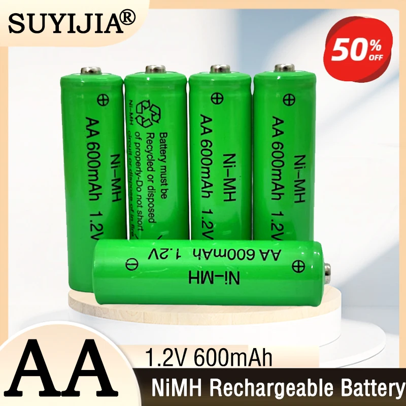 AA NI-MH Rechargeable Battery 1.2V 600mAh for Camera Microphone Flashlight Remote Control MP3/MP4 Player Electric Shaver 
AA NI-MH Rechargeable Battery 1.2V 600mAh for Camera Microphone Flashlight Remote Control MP3/MP4 Player Electric Shaver