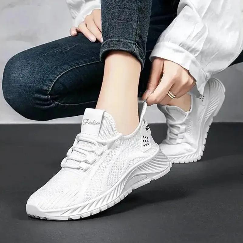 Women Lace Up Sporty Outdoor Flying Weaving Sneakers Comfort Lightweight Non Slip Athletic Shoes For Gym Work Casual
Women Lace Up Sporty Outdoor Flying Weaving Sneakers Comfort Lightweight Non Slip Athletic Shoes For Gym Work Casual