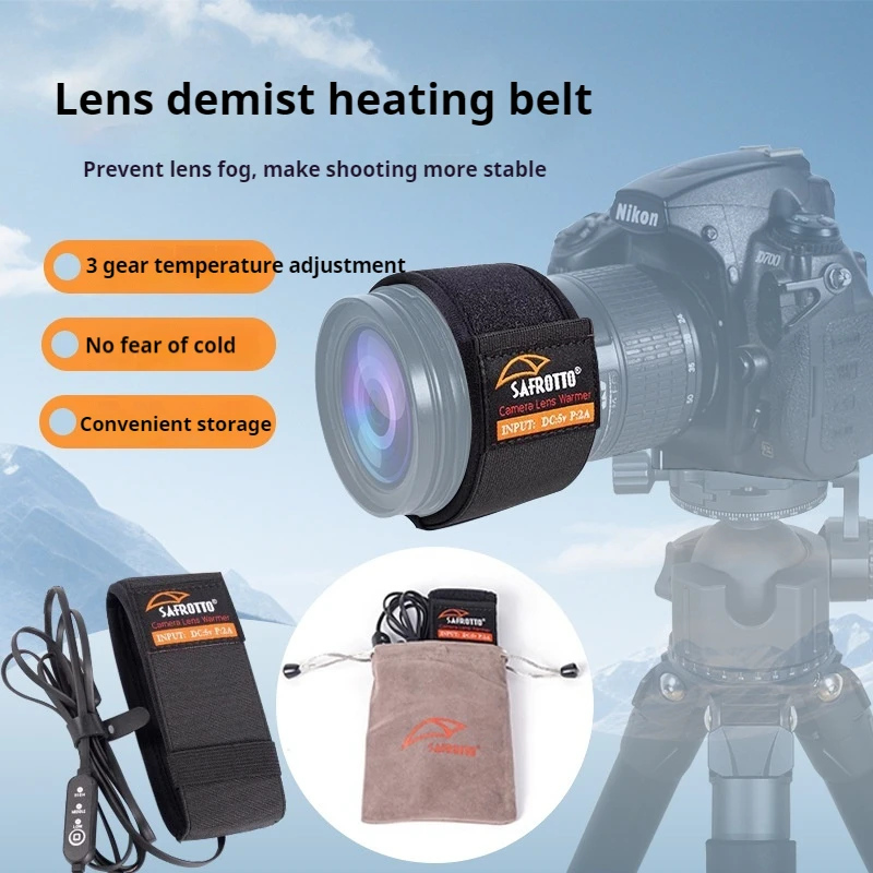 Safrotto DSLR Camera Lens Mist Removal Heating Belt Anti-Cold Tropical Warm Belt Adjustable Ø 60-150mm for Camera Accessories
Safrotto DSLR Camera Lens Mist Removal Heating Belt Anti-Cold Tropical Warm Belt Adjustable Ø 60-150mm for Camera Accessories