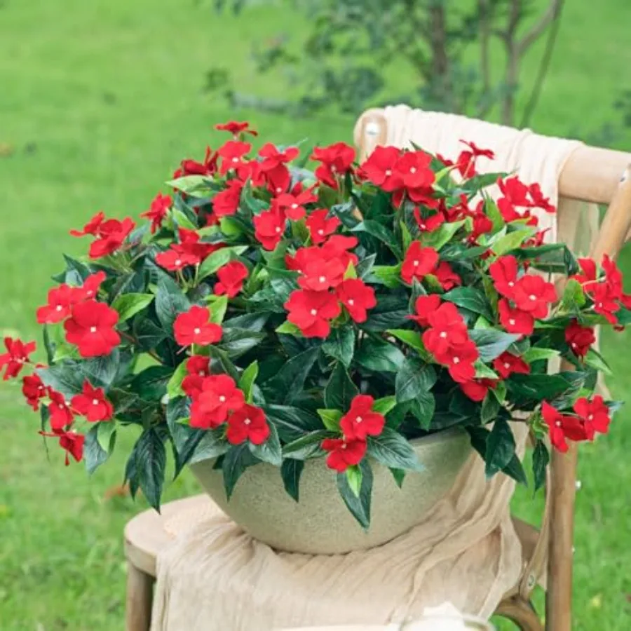15.7" Fake Flowers Artificial Flowers for Outdoor, Silk Artificial Impatiens Bouquet Flowers for Outdoors Spring Flowers Flores
15.7" Fake Flowers Artificial Flowers for Outdoor, Silk Artificial Impatiens Bouquet Flowers for Outdoors Spring Flowers Flores