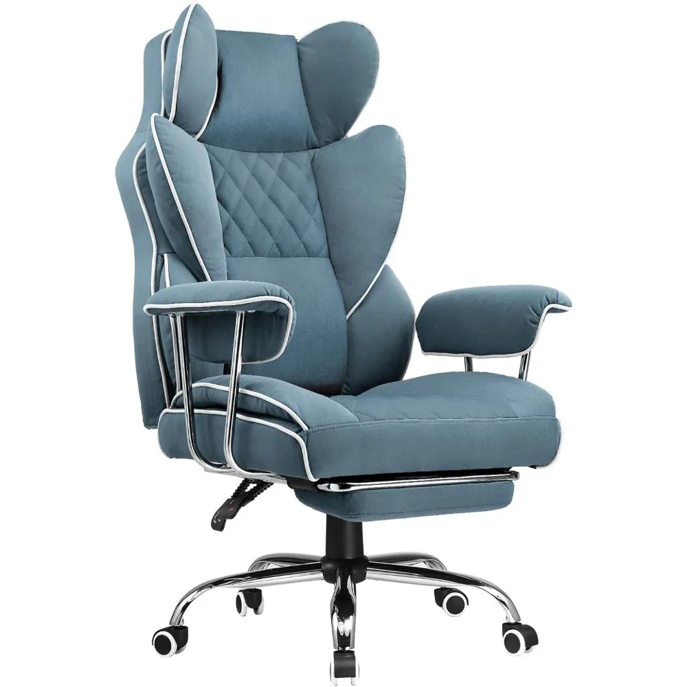 Big and Tall Office Chair, High Back Leather Gaming Chair with Footrest, Executive Ergonomic Office Chair with Pocket Spring
Big and Tall Office Chair, High Back Leather Gaming Chair with Footrest, Executive Ergonomic Office Chair with Pocket Spring