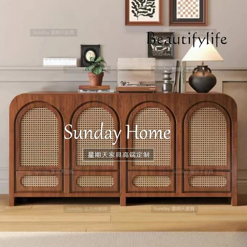 HK Log braided rattan chest cabinet living room old locker wabi sandy wind locker can be customized/
HK Log braided rattan chest cabinet living room old locker wabi sandy wind locker can be customized/