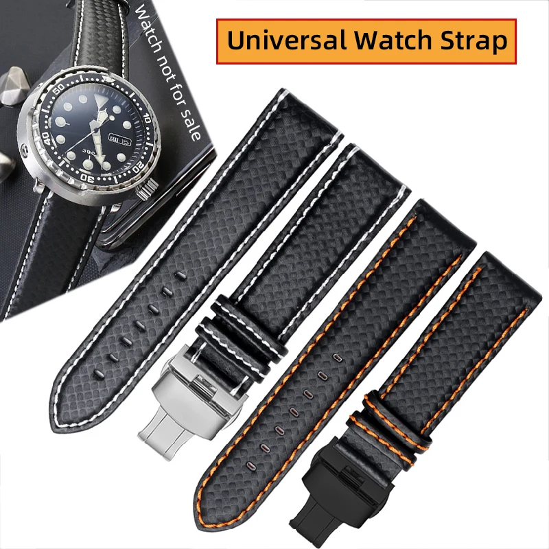 Carbon fiber grain watch strap bracelet For Omega Seiko Tissot Tudor 20mm 21mm 22mm 23mm orange red watch bands mens accessories
Carbon fiber grain watch strap bracelet For Omega Seiko Tissot Tudor 20mm 21mm 22mm 23mm orange red watch bands mens accessories